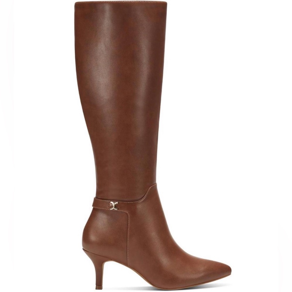 New Charter Club Cruella Cognac kitten heel boot Sz 8.5 M